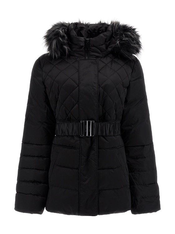 черен Guess истински пух