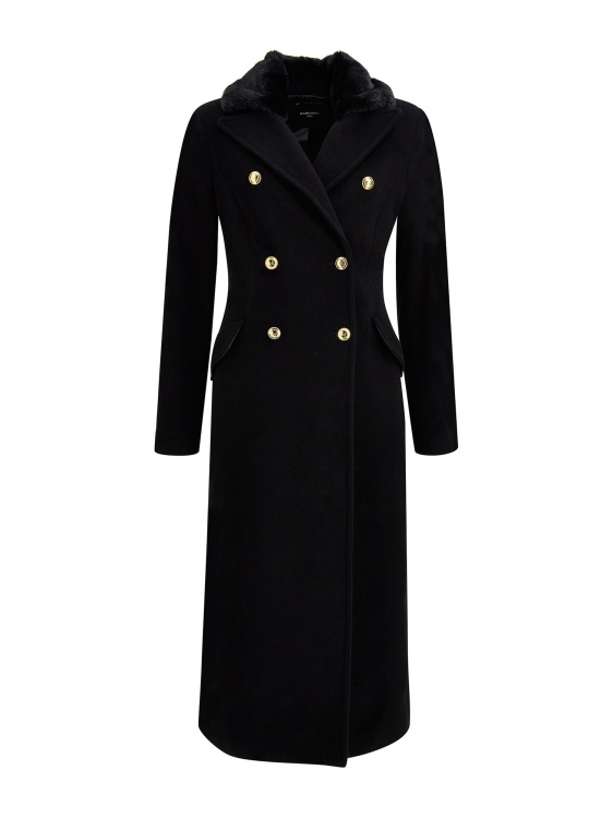 Guess черно палто от смес от вълна Marciano