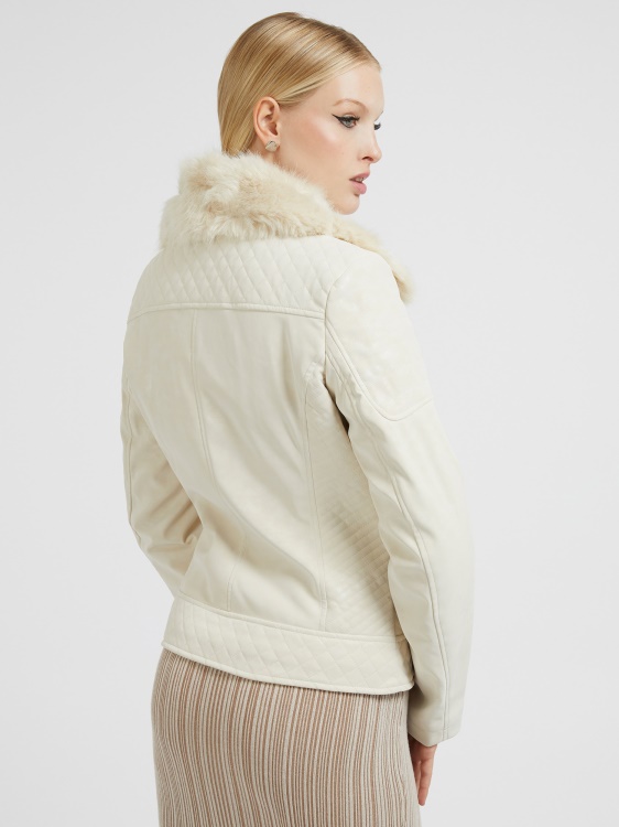 бежово яке Guess от изкуствена кожа