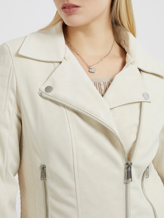 бежово яке Guess от изкуствена кожа