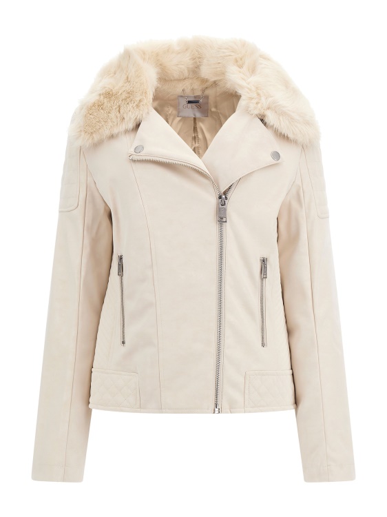 бежово яке Guess от изкуствена кожа
