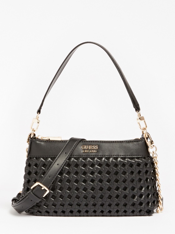 Guess Sicilia мини чанта през рамо черна