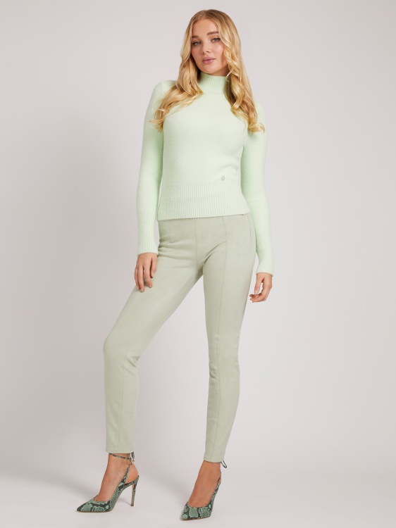 изкуствен велурен клин зелен Guess