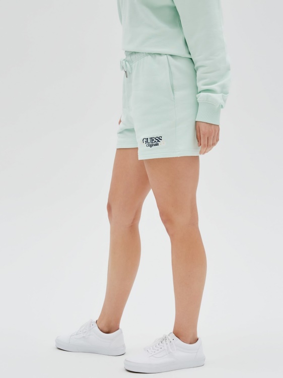 къси панталони Guess Side Logo зелени