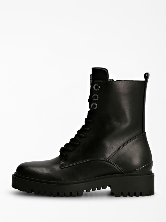 Guess Olone черни ботуши от истинска кожа