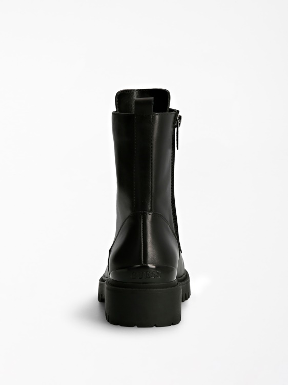 Guess Olone черни ботуши от истинска кожа