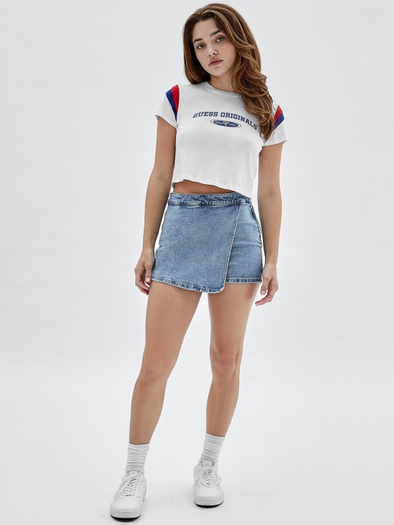 дънкови къси панталони син Guess
