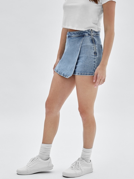 дънкови къси панталони син Guess