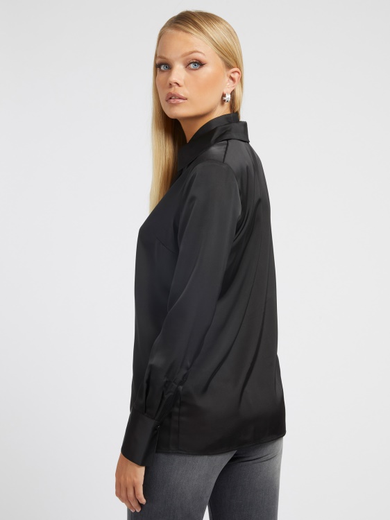 черна риза Guess с чорапогащник