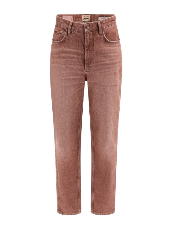 Mom Fit деним панталон розов Guess