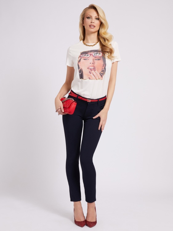 модни сини тесни дънкови панталони Guess New Trend