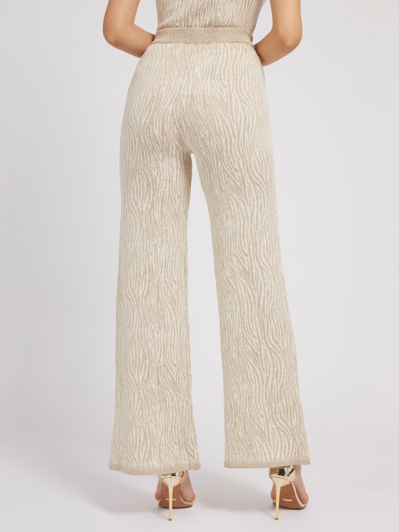 Guess пуловер с кремав ефект животински ефект