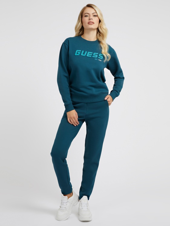 суичър с предно лого Guess Blue нова тенденция
