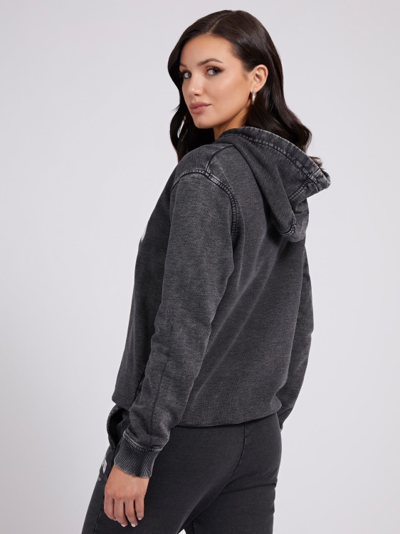 тъмносив суичър с предно лого Guess