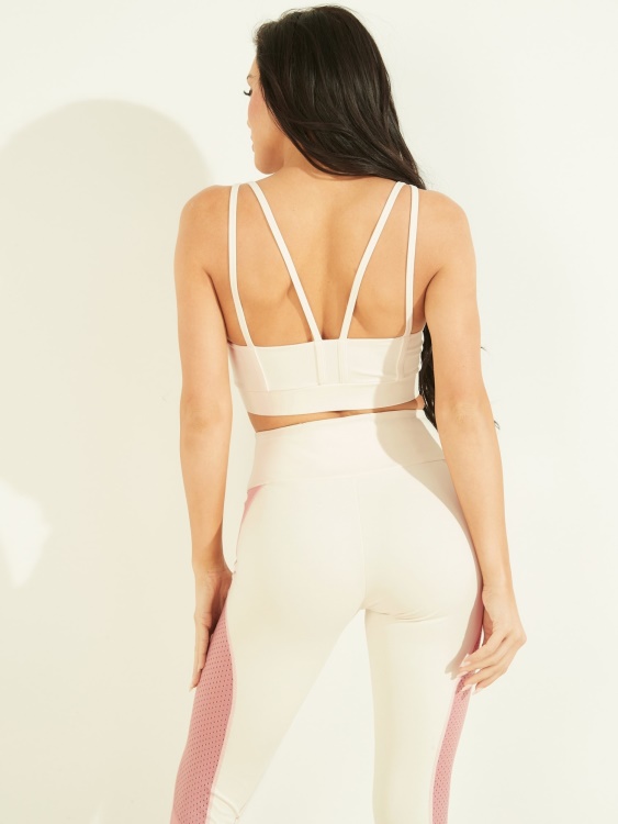 бял активен сутиен от микрофибър Guess