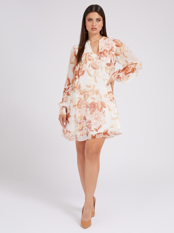 Guess All Over Print Dress Floral Fantasy