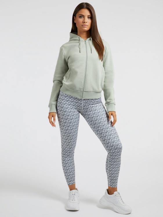 суичър с лого на гърба зелен Guess