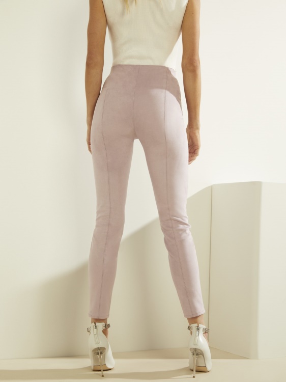 лилави клинове от изкуствен велур Guess