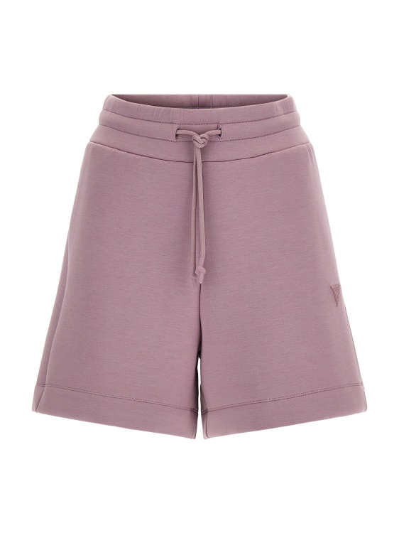 лилави къси панталони със странично лого Guess