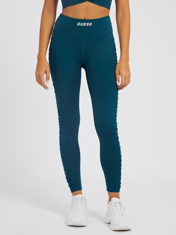 драпирани детайли клин Guess Blue