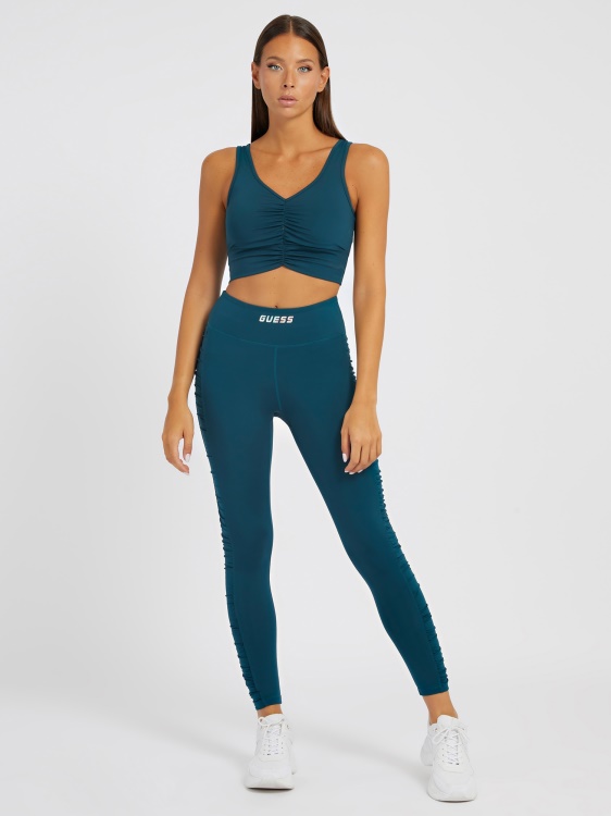 драпирани детайли клин Guess Blue