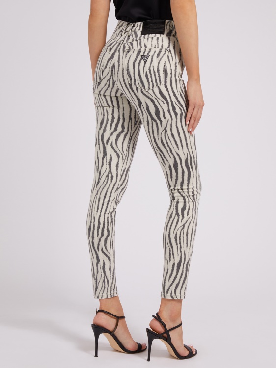 Animalier Guess деним панталон със зебра