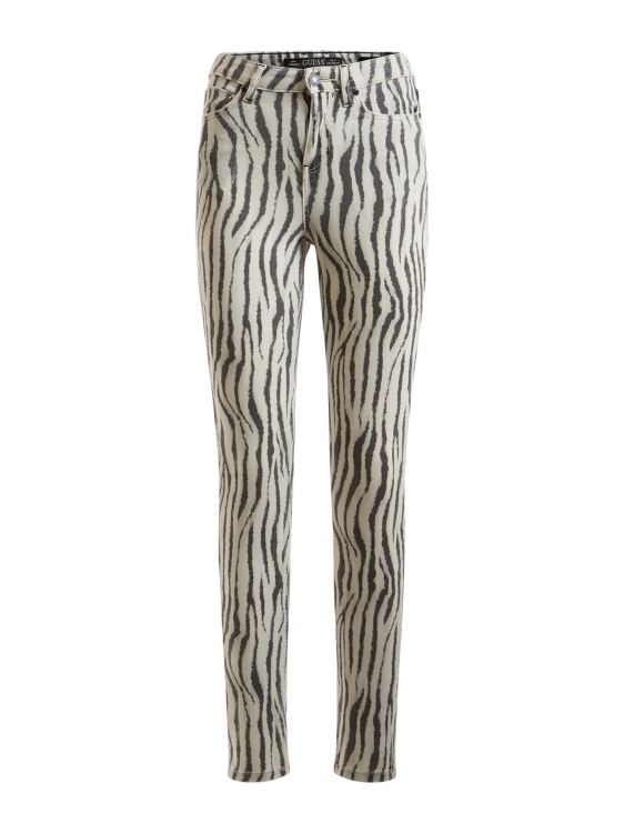 Animalier Guess деним панталон със зебра