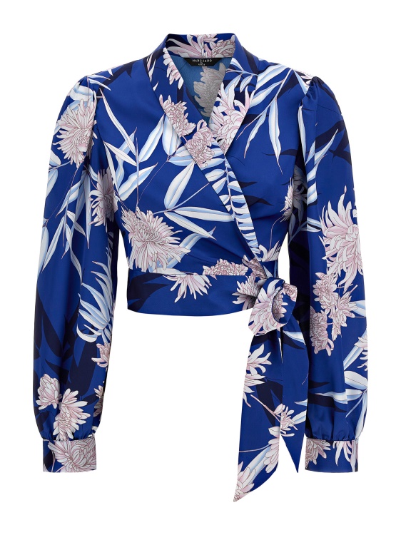 Marciano цяла блуза с принт Guess Blue Multi