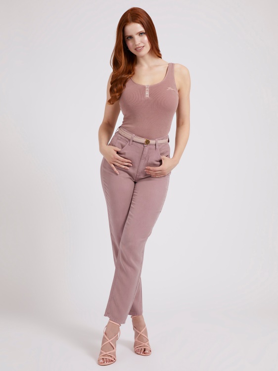 розов потник с предно копче Guess