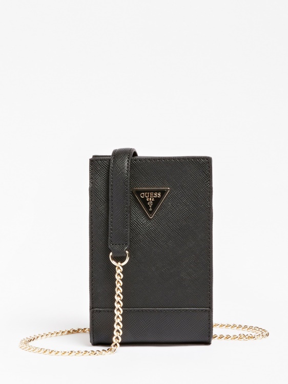 Guess Noelle Saffiano Bandolier черно