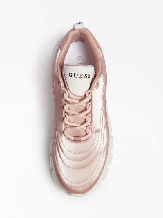 розови фолирани маратонки Chiarra Guess