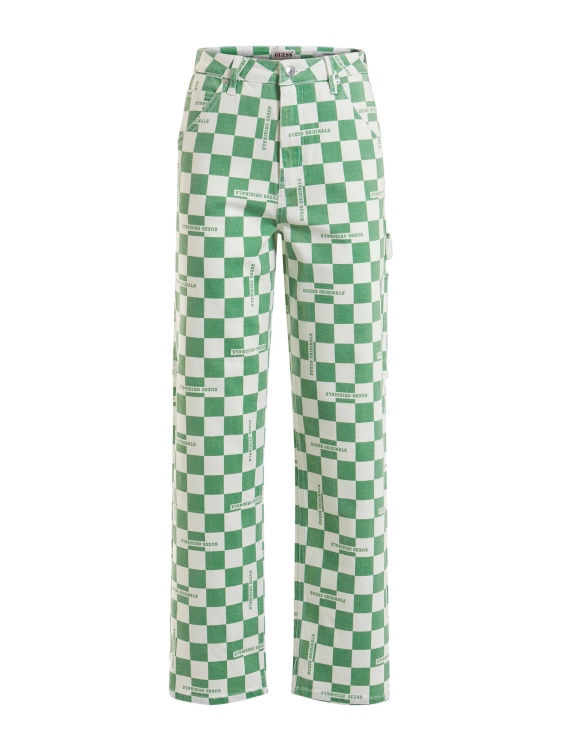 карго дънкови панталони Guess Green Multi