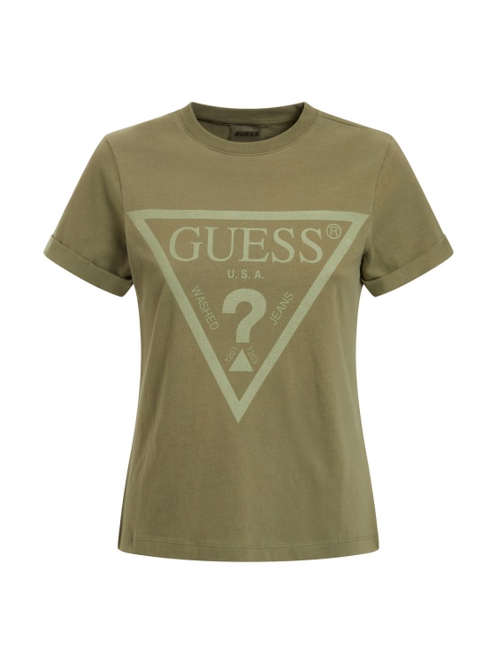 тениска с предно лого Guess
