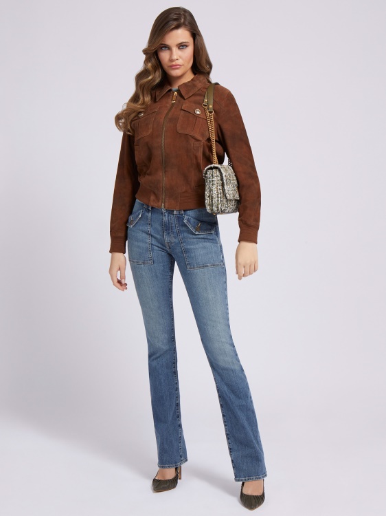 сини дънкови панталони Guess