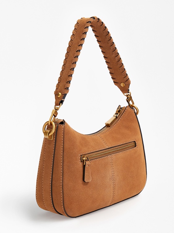 Guess Kaoma Suede мини чанта през рамо бежово