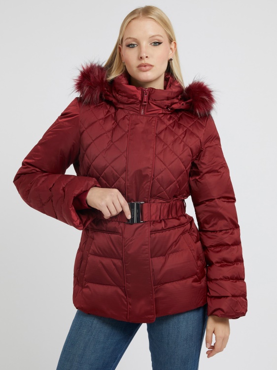 истинско пухче Guess червено