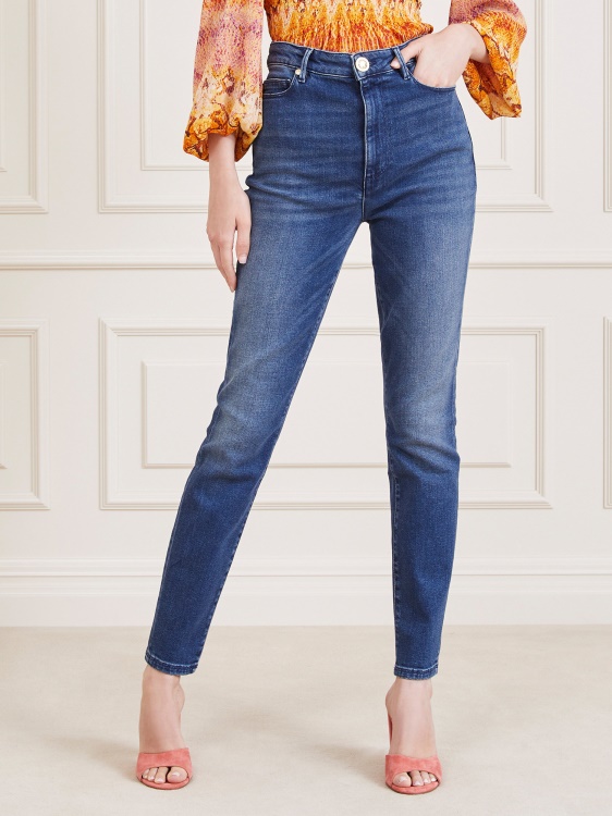 Guess Blue Marciano тонки дънкови панталони