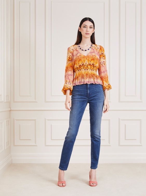 Guess Blue Marciano тонки дънкови панталони