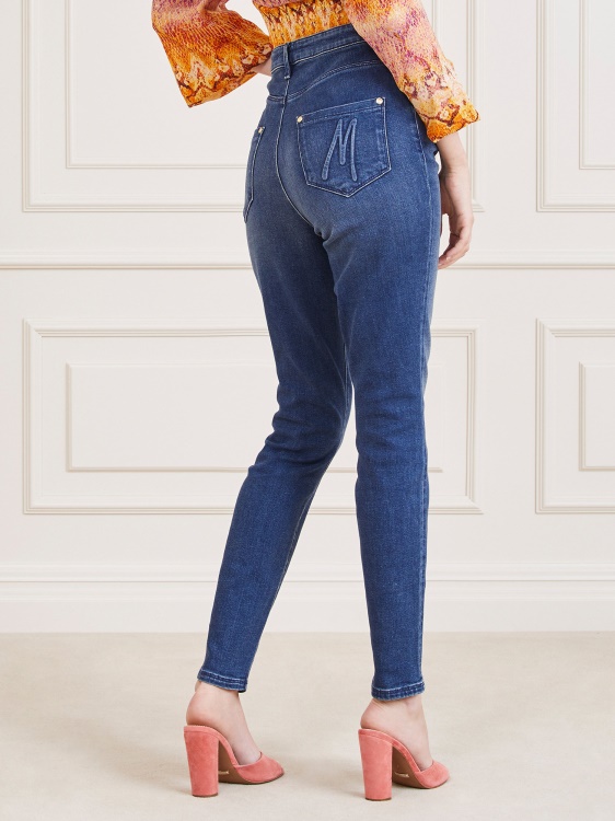Guess Blue Marciano тонки дънкови панталони