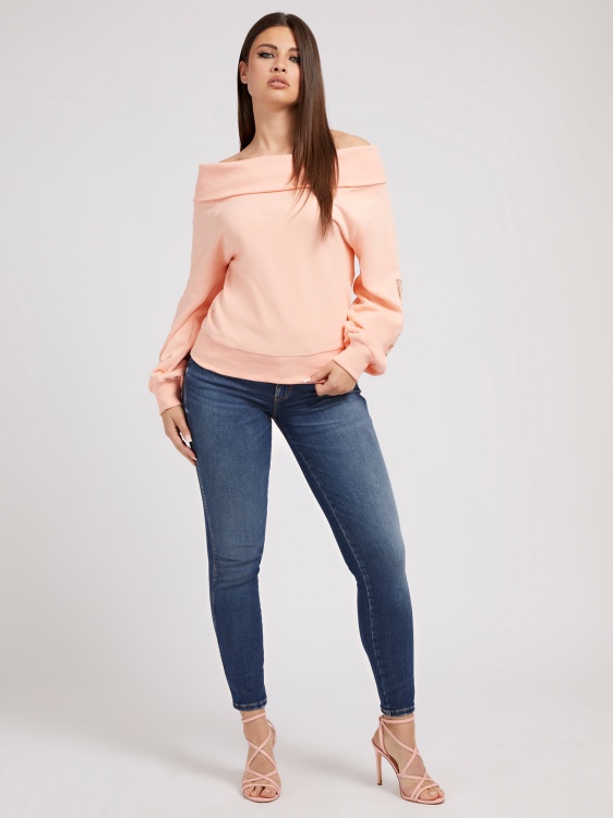 Suitshirt Guess едно рамо розов