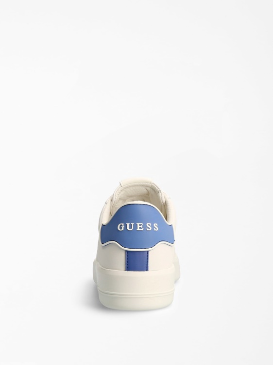 светлосини маратонки Guess Rockies от истинска кожа