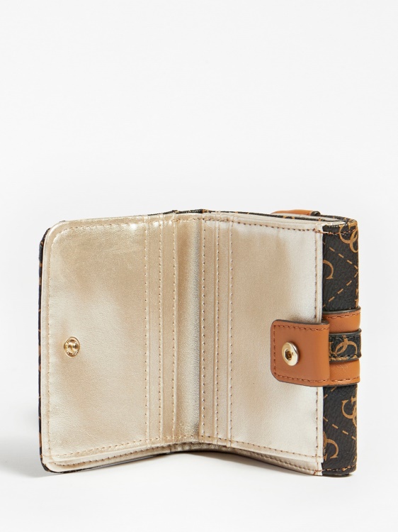 Kasinta 4g портфейл с лого тъмно кафяв Guess