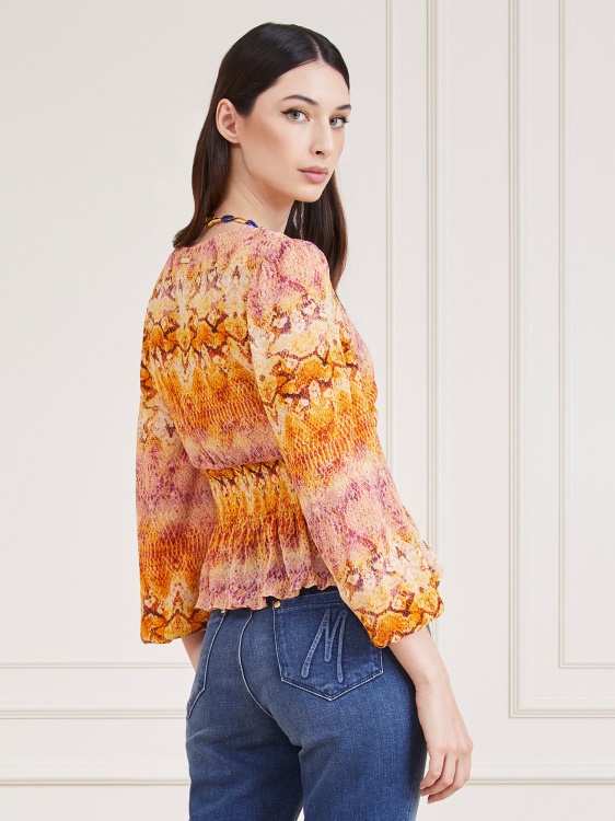 Marciano цял печат отгоре оранжево предложение