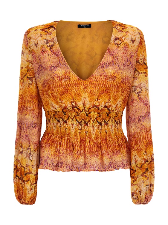 Marciano цял печат отгоре оранжево предложение