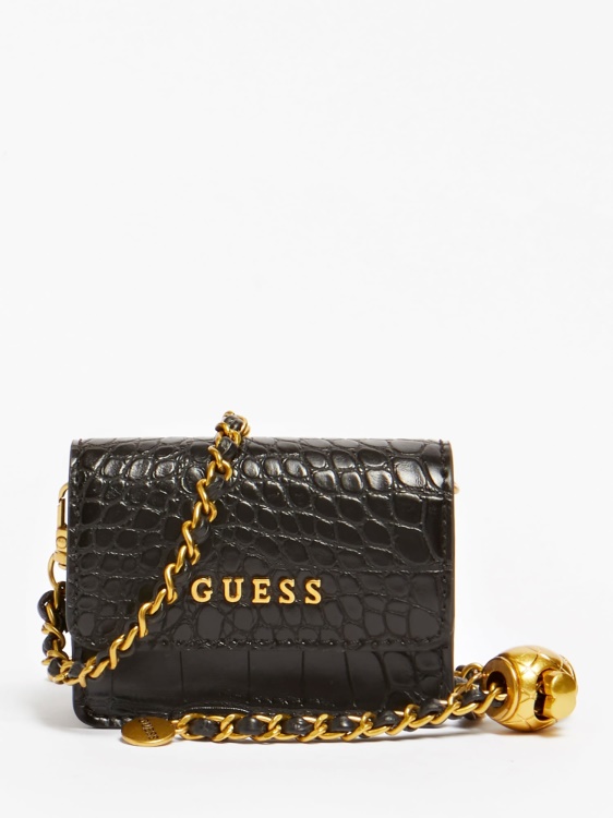 Guess мини чанта за кръст с крокодил