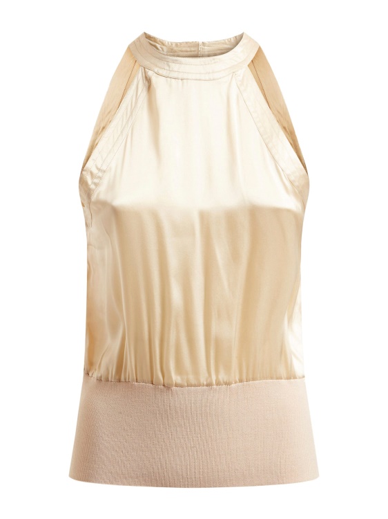 бежов копринен пуловер Guess Marciano