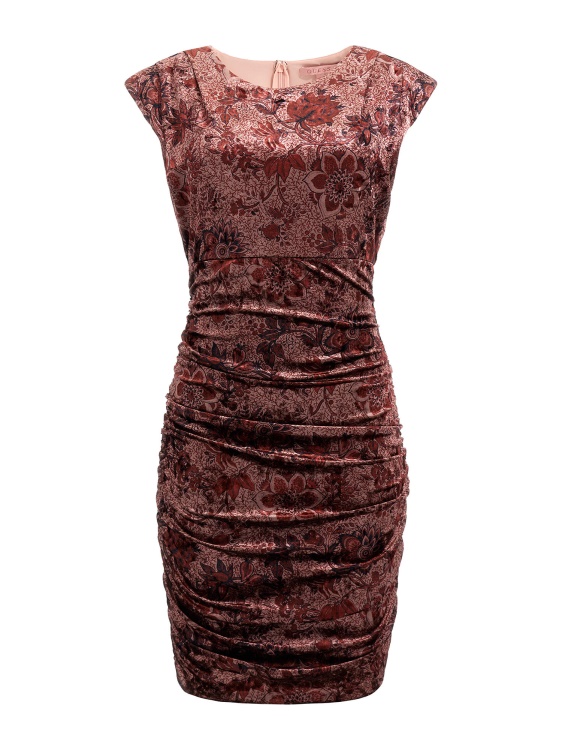 лилава кадифена рокля Guess