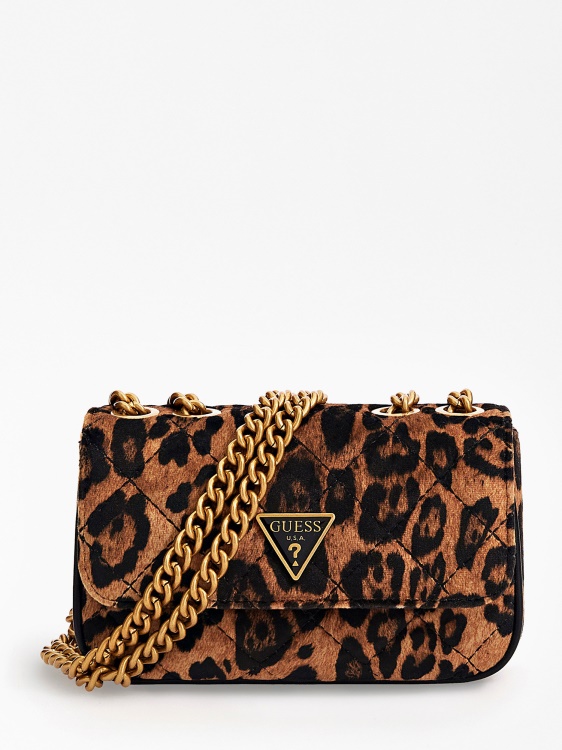 чанта Guess Animalier животно Cessily Micro Crossbody