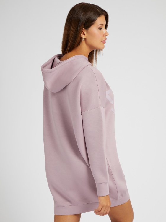 лилав суичър с предно лого Guess