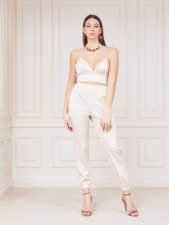 Marciano Boyfriend Fit панталон Guess бежов